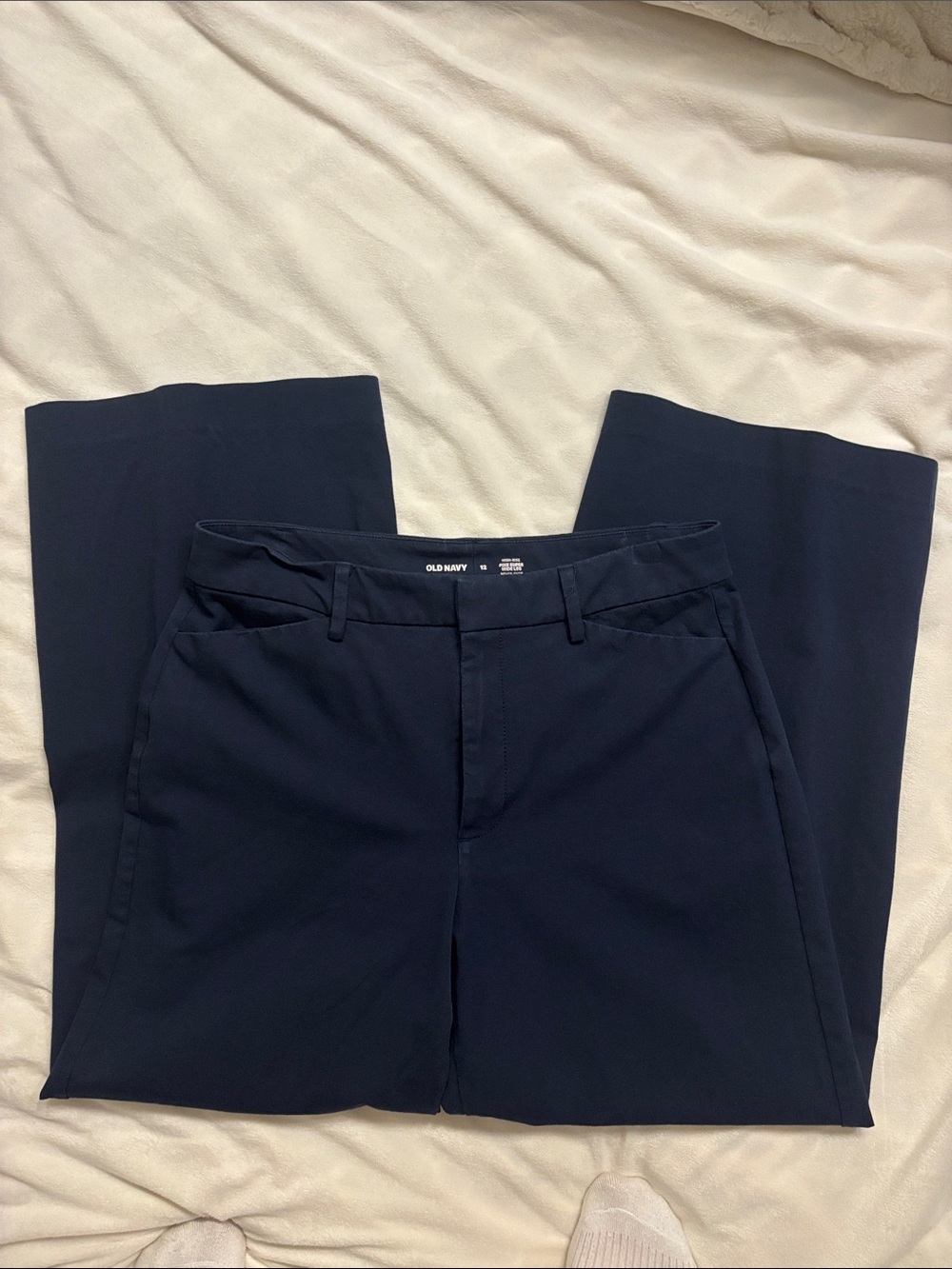 Old Navy Dark Navy Straight-Leg Pants